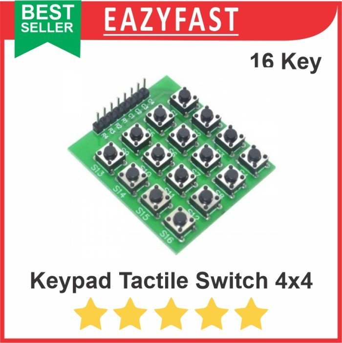 Numpad Keypad Module Arduino Keypad Numpad 4×4 16 Matrix Tactile Push Button Switch Arduino Input ...