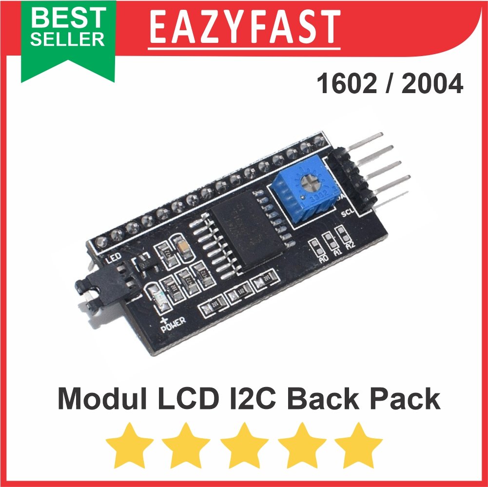 Modul I2C IIC Interface BackPack LCD 1602 2004 16×2 20×4 PCF8574 ESP ...