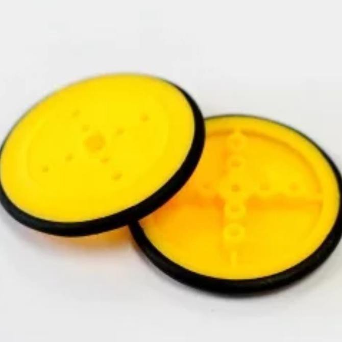 Dc Kuning Roda Ban Robot Mobil Motor Dinamo DC Gearbox Yellow Kuning Slim Wheel ...