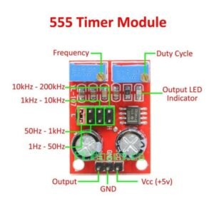 NE555 Pulse Generator Frequency Duty Cycle PWM Square TImer Module - Image 3