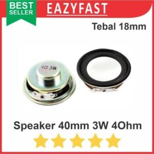 Speaker 40mm 3W 4Ohm Bulat Audio utk Amplifier Ampli mini PAM PAM8403