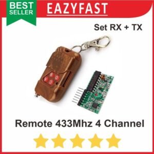Remote Control Wireless Radio RF 4 Channel CH Tombol 315 433 Mhz
