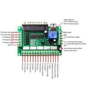 Paralel DB25 Mach3 Mach 3 5 Axis CNC Controller Breakout Board BoB - Image 3