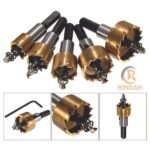 Mata Bor Hole Saw Drill Bit HSS Holesaw Wood Kayu Metal Besi Set 5 Pcs - Image 2