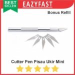 Pisau Cutter Mini Ukir Refill 5 Pcs Hobby Crafting Engraving Pen