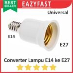 Converter Fitting Lampu E14 Kecil ke to E27 Besar Konverter Adapter