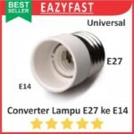 Converter Fitting Lampu E27 Kecil ke to E14 Besar Konverter Adapter