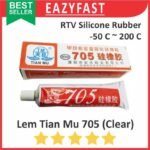 Lem Tian Mu Merah 705 Silicone Rubber Glue Sealant Seal Silikon Grease