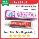 Lem Tian Mu Ungu Purple Silicone Rubber Glue Sealant Silikon Grease