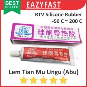 Lem Tian Mu Ungu Purple Silicone Rubber Glue Sealant Silikon Grease