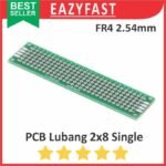 PCB Lubang IC 2x8 2x8cm Single Layer Bolong Titik Matrix Fiber FR4