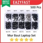 Mur Baut Skrup Set Lengkap Laptop 500 Pcs Screw Repair Reparasi Kit