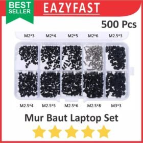 Mur Baut Skrup Set Lengkap Laptop 500 Pcs Screw Repair Reparasi Kit