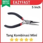 Tang Kombinasi 5 Inch Lancip Potong Tekuk Capit Multifungsi Pliers