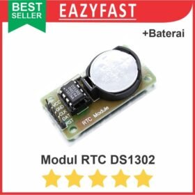 DS 1302 DS1302 I2C RTC Module + Baterai. Modul Sensor Jam Arduino