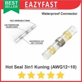Hot Seal Kuning Waterproof Wire Connector Heat Shrink Heatshrink Timah