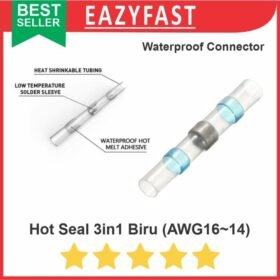 Hot Seal Biru Waterproof Wire Connector Heat Shrink Heatshrink Timah