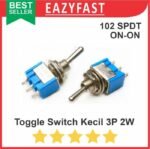 Saklar Toggle Switch 102 Kecil 3 Pin Kaki 2 Posisi 3P 2 Way ON ON OFF