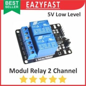 Modul Relay 2Ch 2 Ch Chanel Channel 5 V Volt 5V Module SPDT Low Level Arduino Compatible Opto Isolation