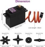 Motor Servo RC MG996R MG996 R Full Metal Gear 180 Degree Sudut Derajat Drajat 10kg/cm Mini Micro Gearbox Gear Box MG 996 R Tower Pro TowerPro - Image 2