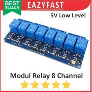 Modul Relay 8Ch 8 Ch Chanel Channel 5 V Volt 5V Module SPDT Low Level Arduino Compatible Opto Isolation
