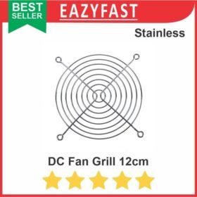 Fan Grill 12cm 120mm Ram Kawat Besi Pelindung Tutup Kipas DC PC Case