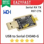 Modul USB to Serial TTL Converter CH340G CH340 CH 340 G Gold UART RTS RST CTS RX TX Adapter Arduino RS232 RS 232 Module