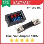 Dual Volt Amp Meter Digital Voltmeter Ampere Meter 100A 0-100V 100 A