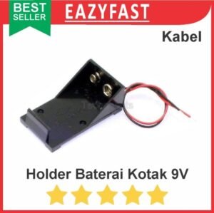 Kotak Tempat Case Holder Rumah Box Baterai Kotak 9v PP3
