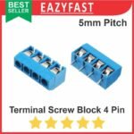 Screw Terminal Block 4 Pin 4p Skrup PCB Blok Pitch 5mm Cable Connector