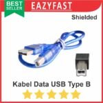 Kabel Data USB Type A to B Kotak Arduino Uno Mega Printer 28cm 30cm