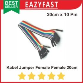 Jumper Cable Kabel Dupont 20 cm 10 Female-Female Arduino Bread Board
