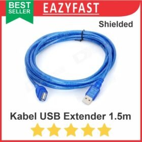 Kabel USB Extender Extension 1.5 meter 1.5m Shileded USB 2.0 Cable