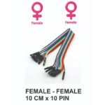 Kabel Jumper Cable Dupont 10 cm x 10 female female Arduino Breadboard - Image 2