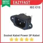 Socket Kabel Power AC 3 Lubang Pin PSU Komputer PC CPU Male Cowo
