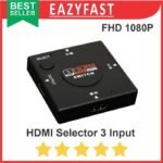 HDMI Switch Select 3 Input Port FHD HD 1080P Switcher Selector