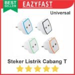 Steker Tee T Colokan Listrik Cabang 3 Multi bkn Terminal Stop Kontak