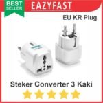 Converter Steker Colokan Listrik Kaki 3 ke 2 Sambungan Universal