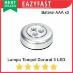 Lampu Tempel 3 LED Sentuh Emergency Darurat Kolong Laci Lemari Meja