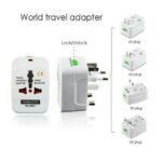 Universal World Adaptor Steker Converter Colokan Stop Kontak US EU UK - Image 2