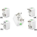 Universal World Adaptor Steker Converter Colokan Stop Kontak US EU UK - Image 3
