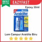 Lem Campur Araldite Biru Resin Glue Epoxy Araldhite Blue Slow 30ml