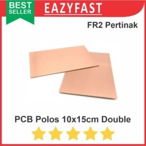 PCB Polos 10x15 10x15cm Double Layer Side Sisi Papan Pertinak FR2