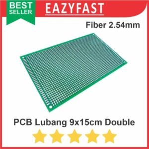 PCB Lubang IC 9x15 9x15cm Double Layer Bolong Titik Matrix Fiber FR4