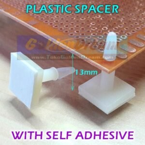Spacer PCB Plastik 13mm Kaki Dudukan Penjepit Lem Stiker PCB 10mm 15mm - Image 2