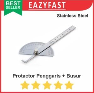 Protactor Penggaris Ukur Sudut Busur Jangka Derajat Drajat Kemiringan