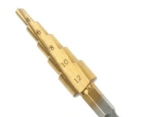 Mata Bor Step Drill Bits Multi Sze 4-12mm HSS Pagoda Kerucut Cone 5in1 - Image 2