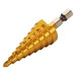 Mata Bor Step Drill Bits Multi Sze 4-20mm HSS Pagoda Kerucut Cone 5in1 - Image 2