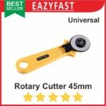 Rotary Cutter 45mm Besar Kain Kulit Kertas Vinyl Film Pisau Roda Putar