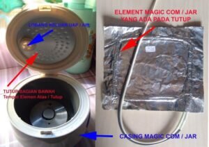 Elemen Pemanas Tutup Magic Com Jar Rice Cooker Magicom Element Heater - Image 3